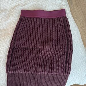 Herve Leger knitted skirt purple
